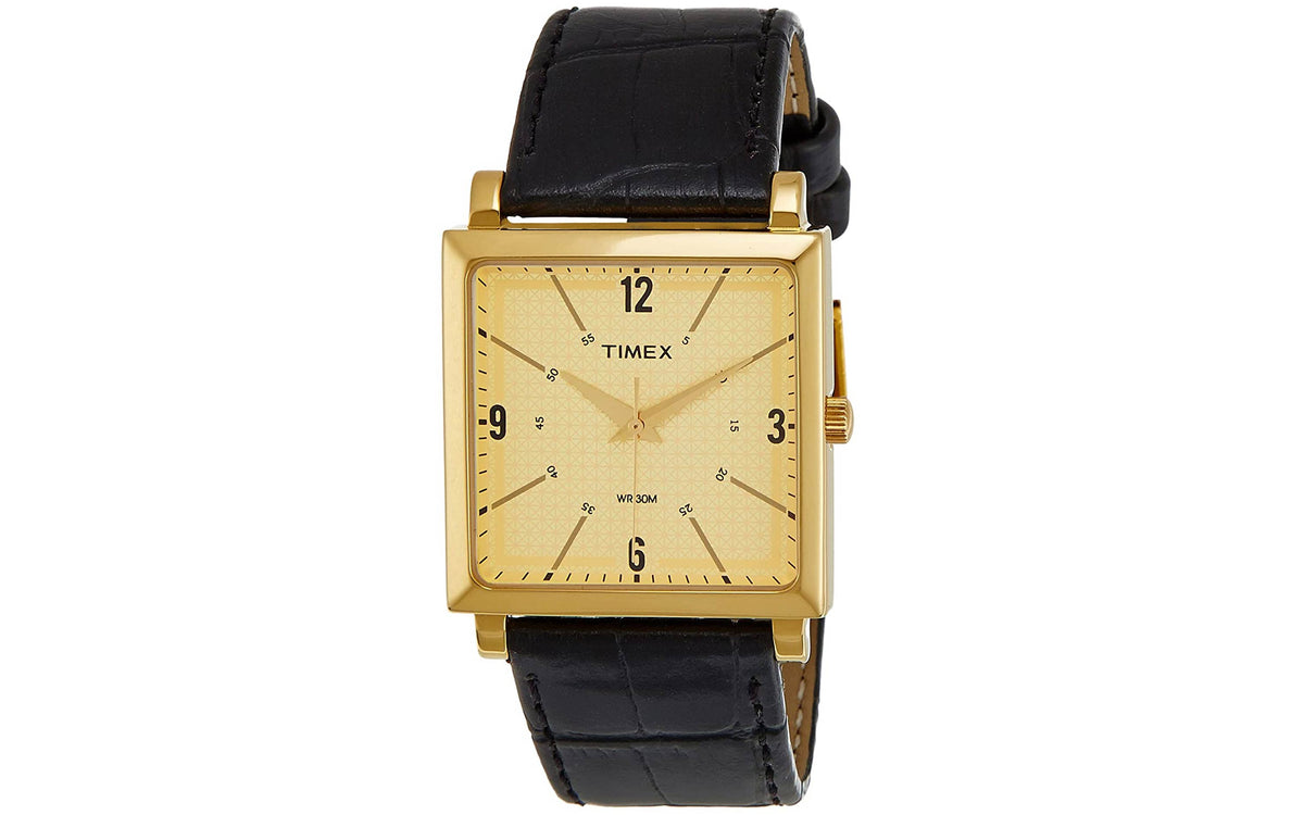 Timex square face watch sale