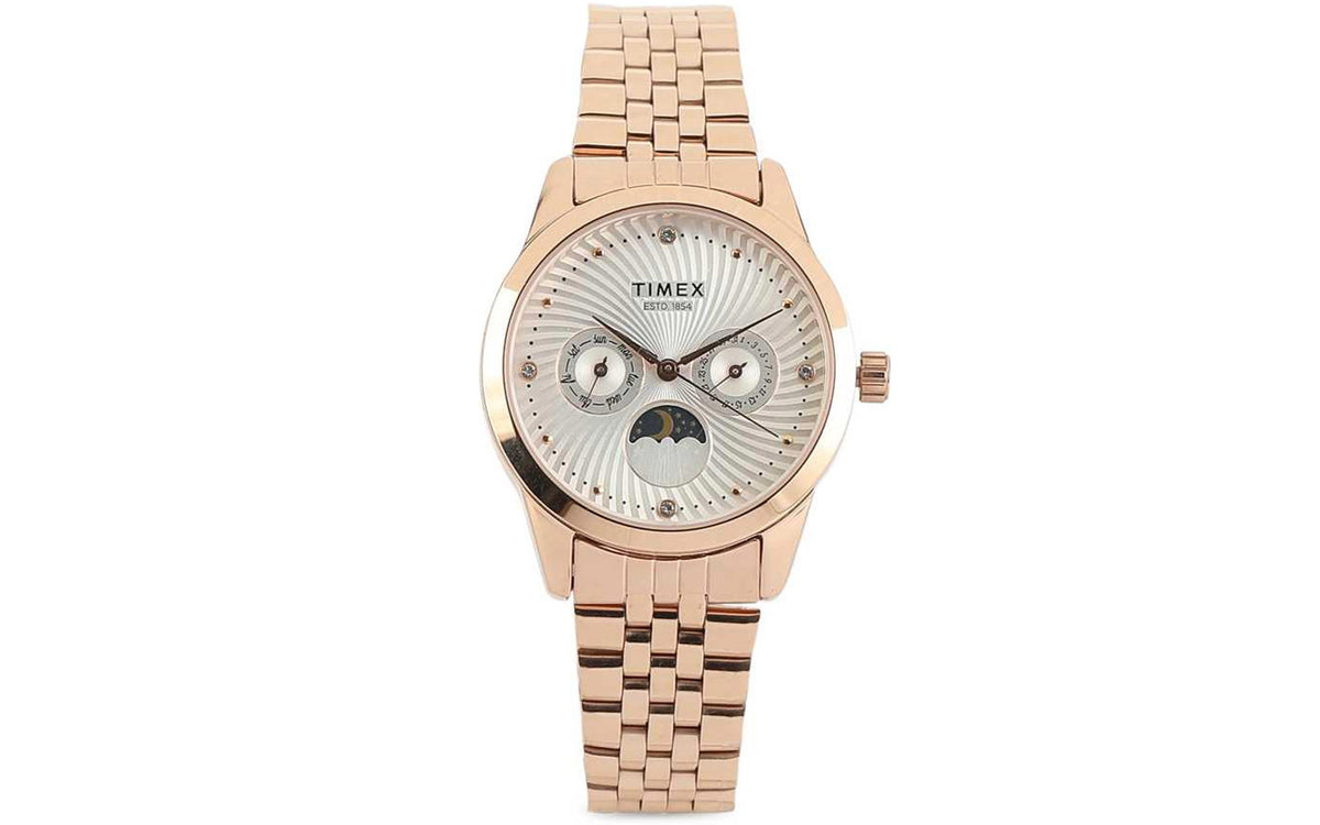 Timex couple watches rose on sale gold