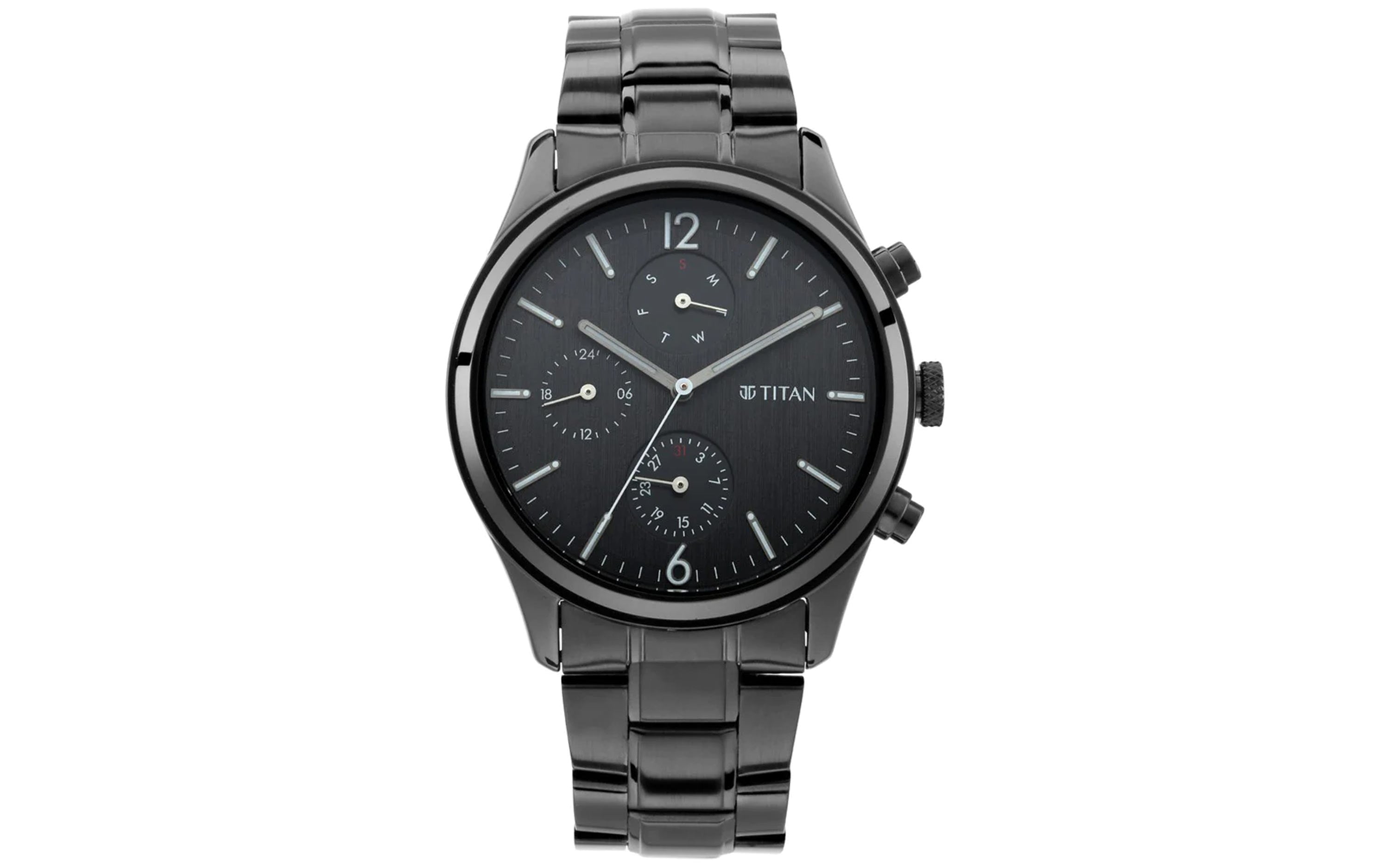 Titan watches hot sale black collection