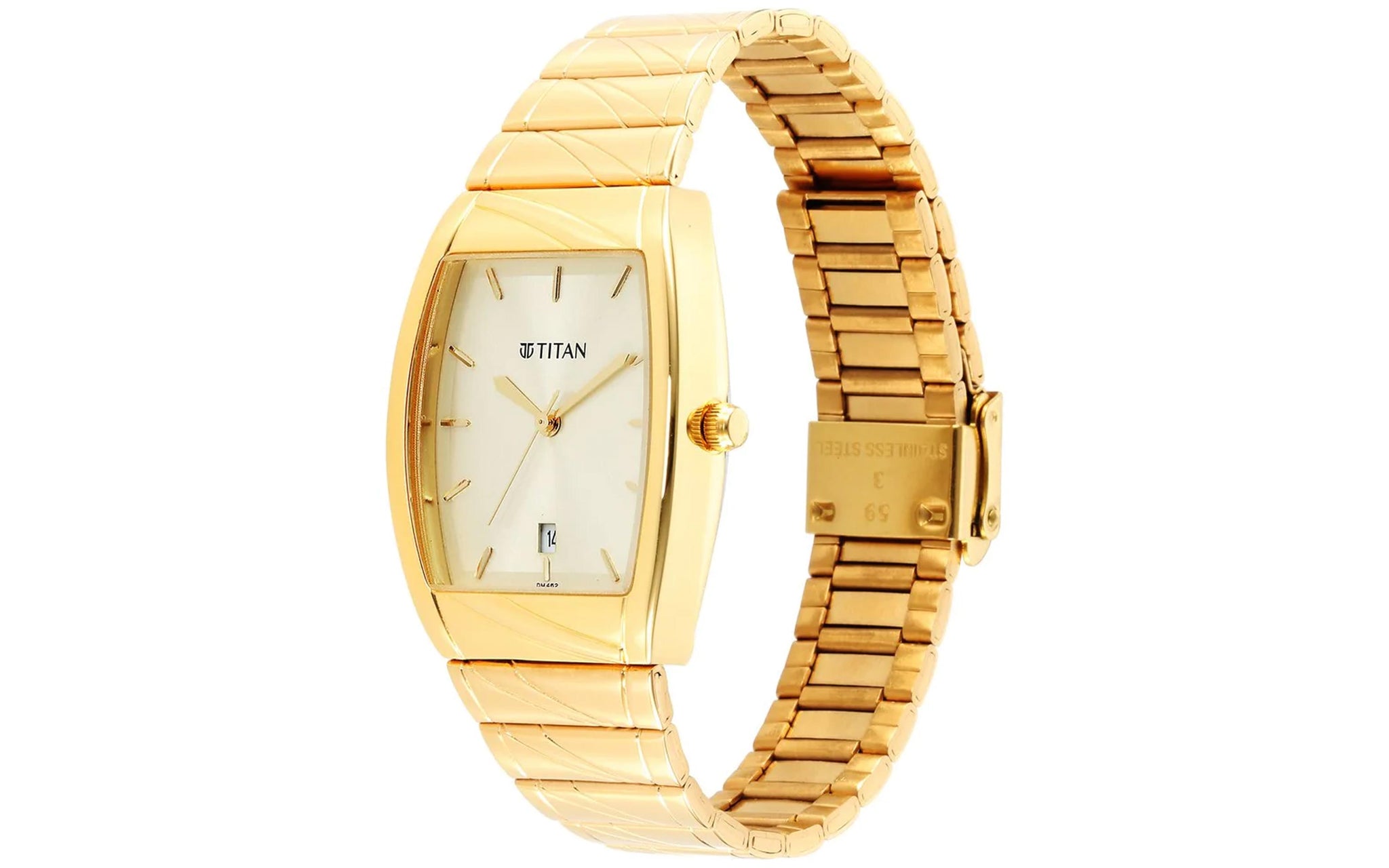 Titan 9315YM05 Gold Metal Analog Women s Watch Better Vision