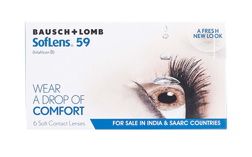 Bausch & Lomb SofLens 59 (Spherical Monthly Disposable Contact Lens) 6 Lens Pack Front Image