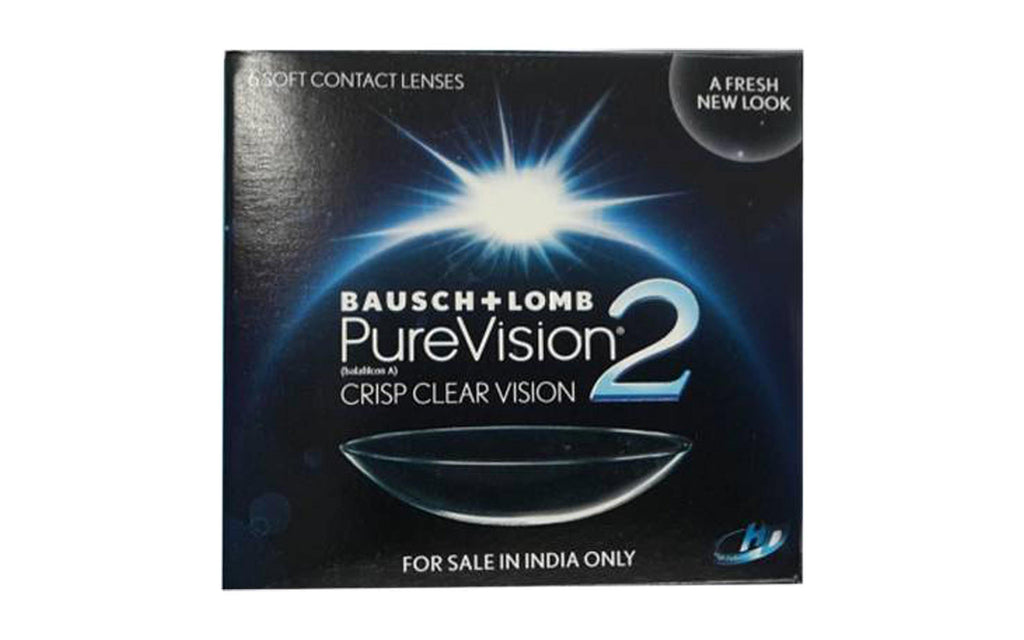 Bausch & Lomb PureVision 2 HD (PV2 Monthly Disposable Spherical Contact Lens) 6 Lens Pack Front Image