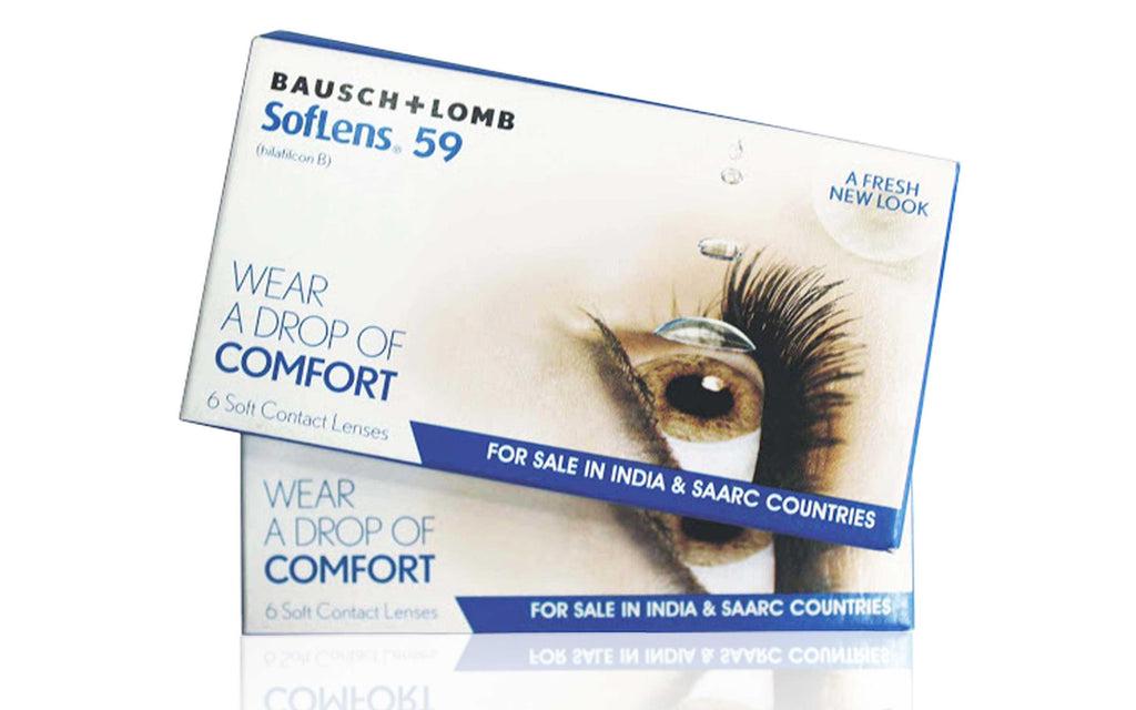 Bausch & Lomb SofLens 59 (Spherical Monthly Disposable Contact Lens) 6 Lens Pack Double Image