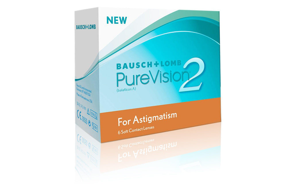 Bausch & Lomb PureVision 2 (PV2 Monthly Disposable Toric Contact Lens) 6 Lens Pack Right Image