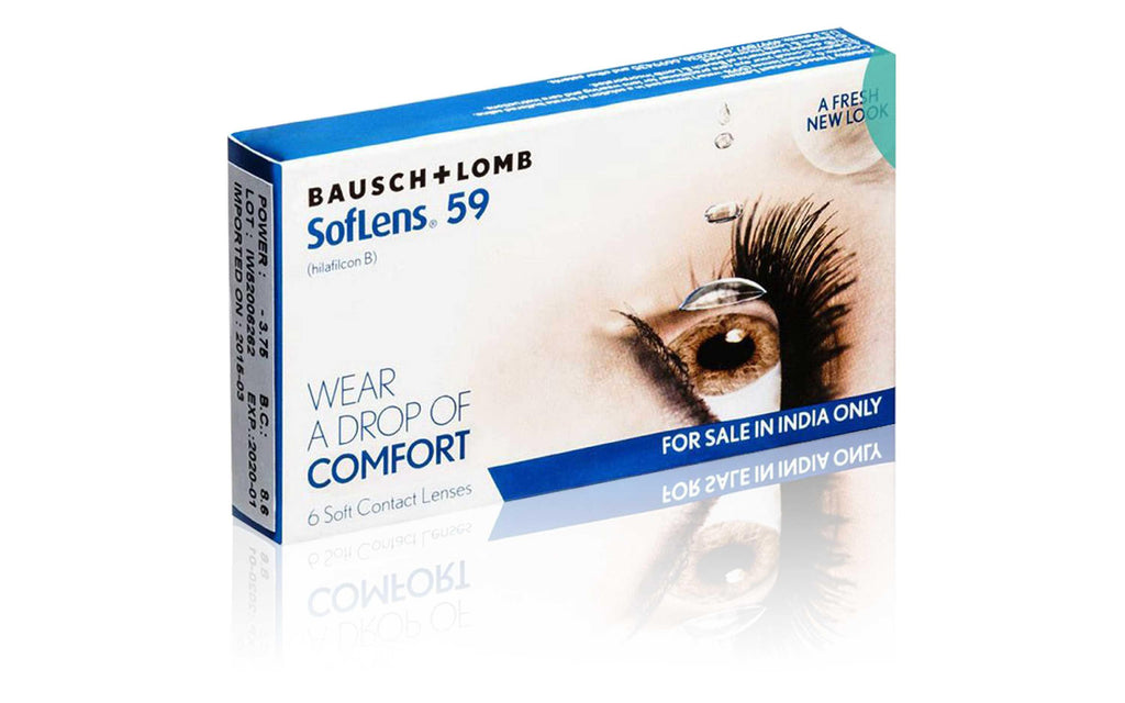 Bausch & Lomb SofLens 59 (Spherical Monthly Disposable Contact Lens) 6 Lens Pack Right Image