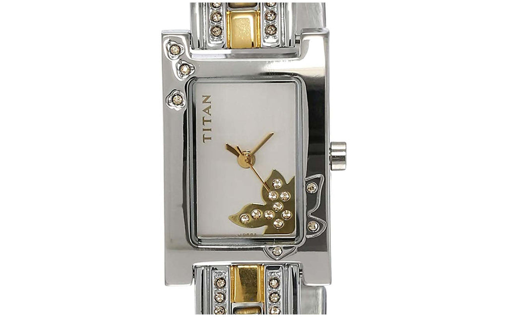 Titan NL9716BM01 White Metal Analog Women's Watch | Watch | Better Vision