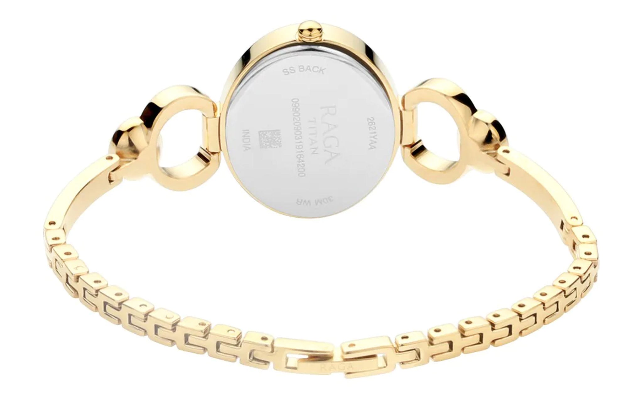 Titan NP2621YM01 Gold Metal Analog Watch for Women Better Vision