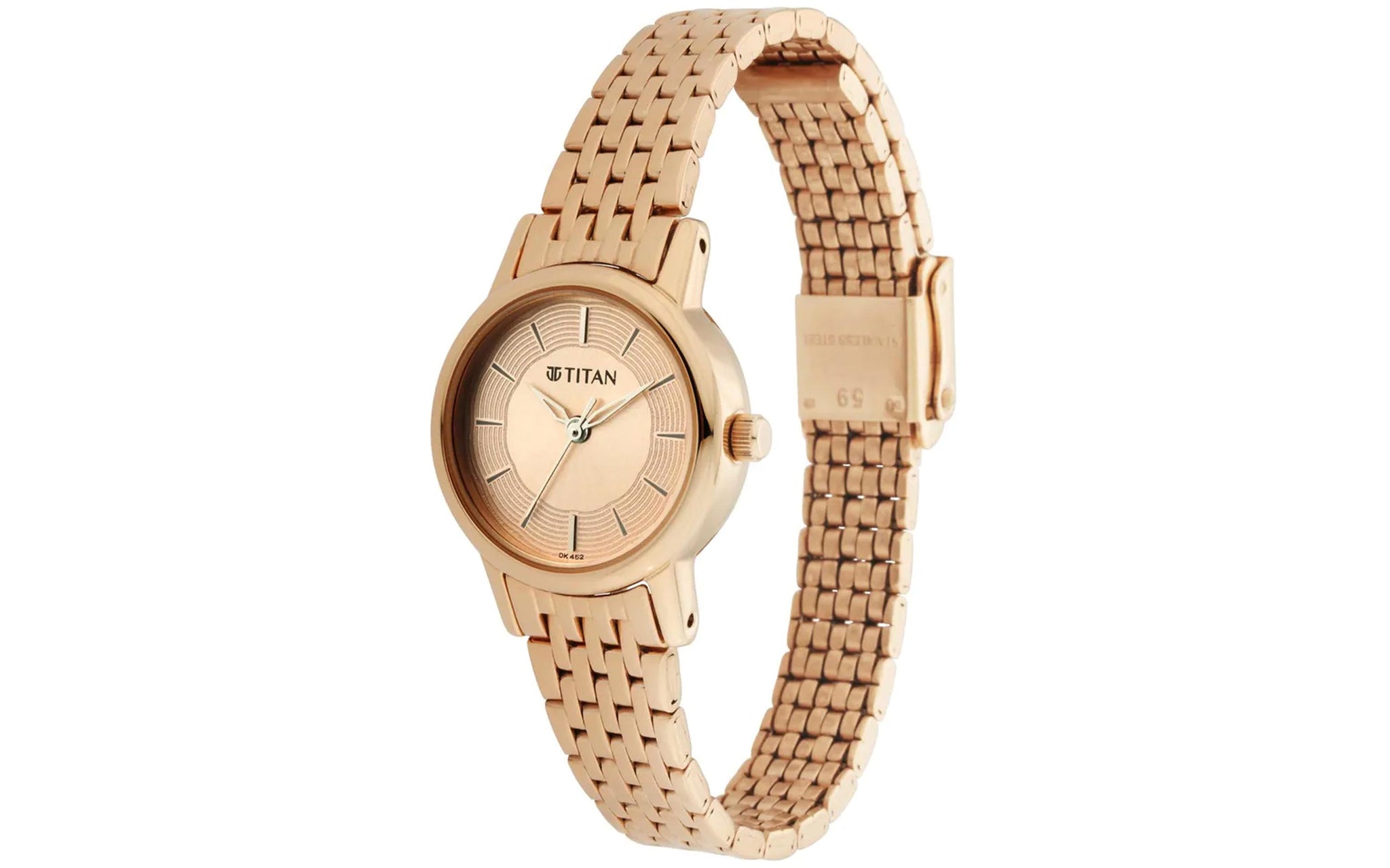 Titan NP2593WM02 Rose Gold Metal Analog Watch for Women Better Vision