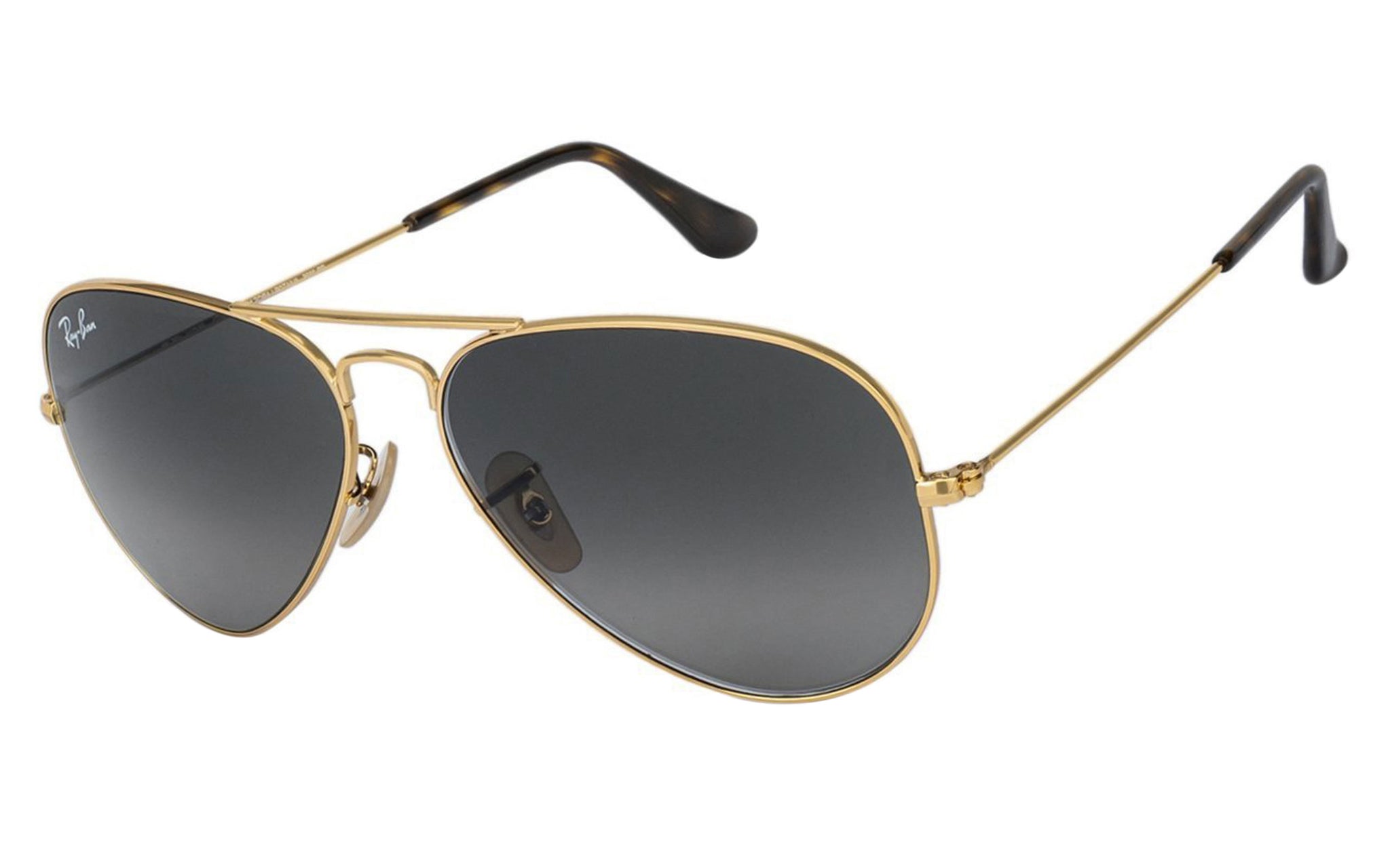 Blacked out ray fashion ban aviators